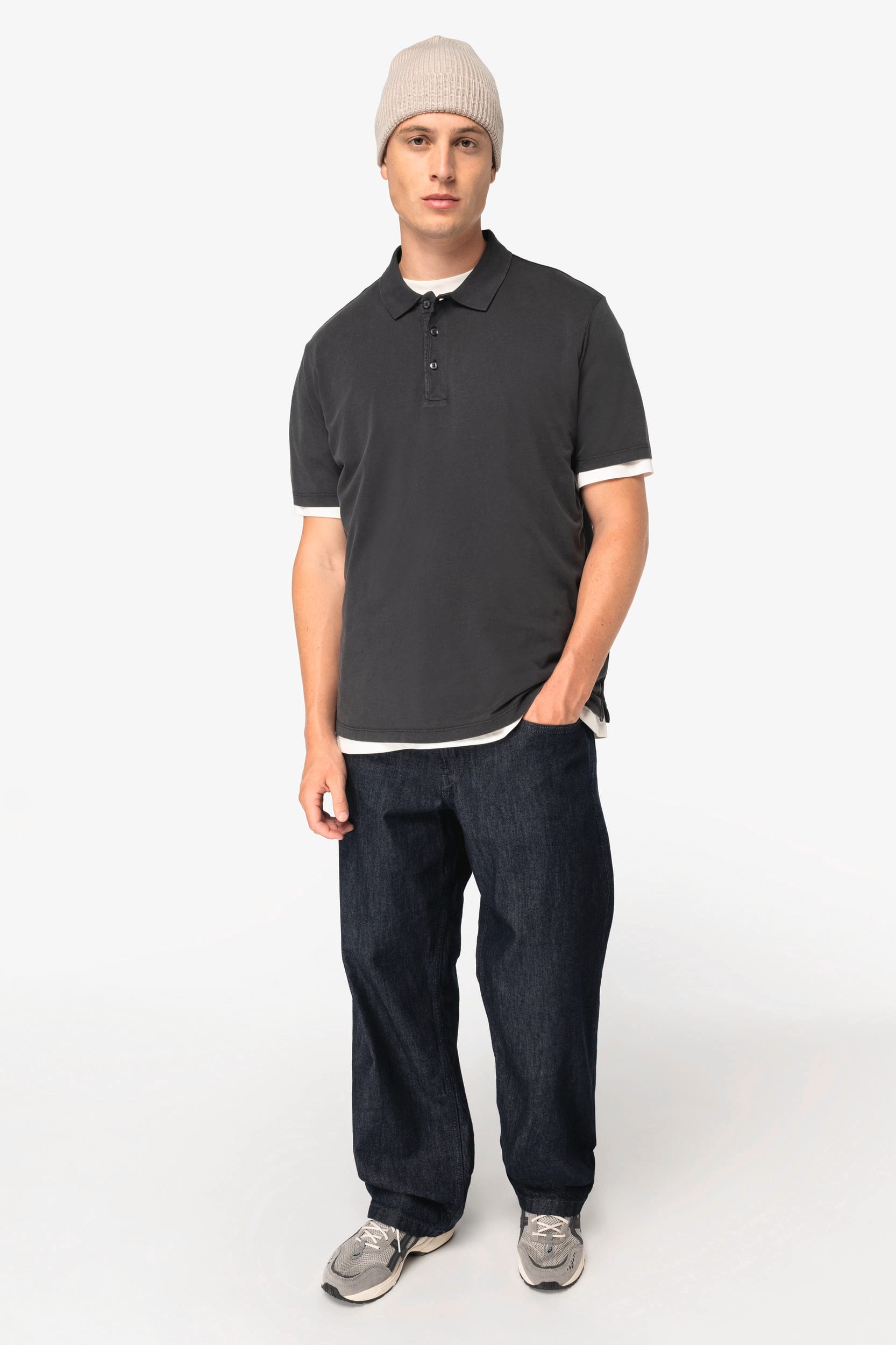 NS201 | Polo délavé en jersey homme - Native Spirit EN