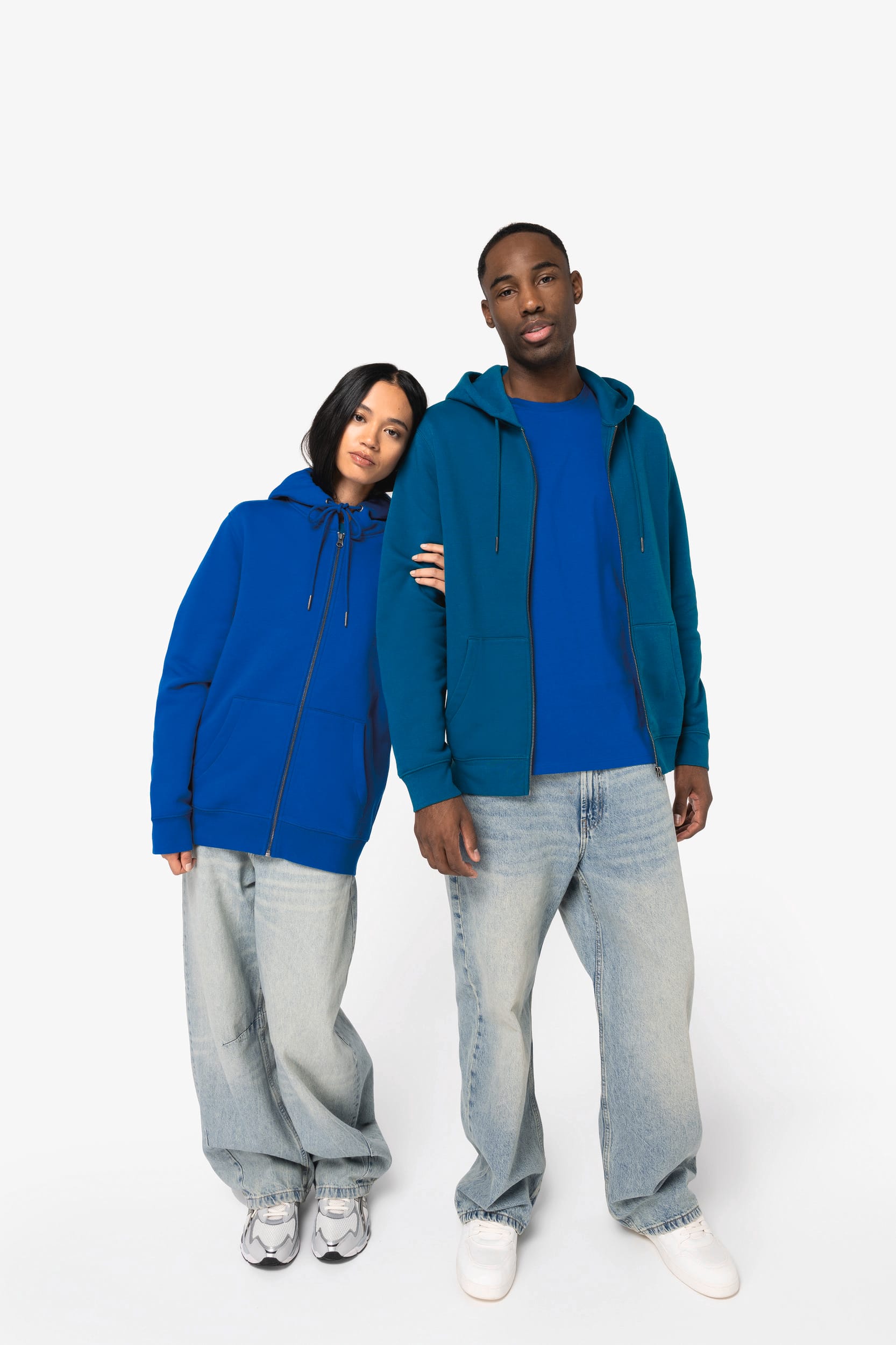 NS402 | Sweat-shirt zippé à capuche unisexe - Native Spirit EN